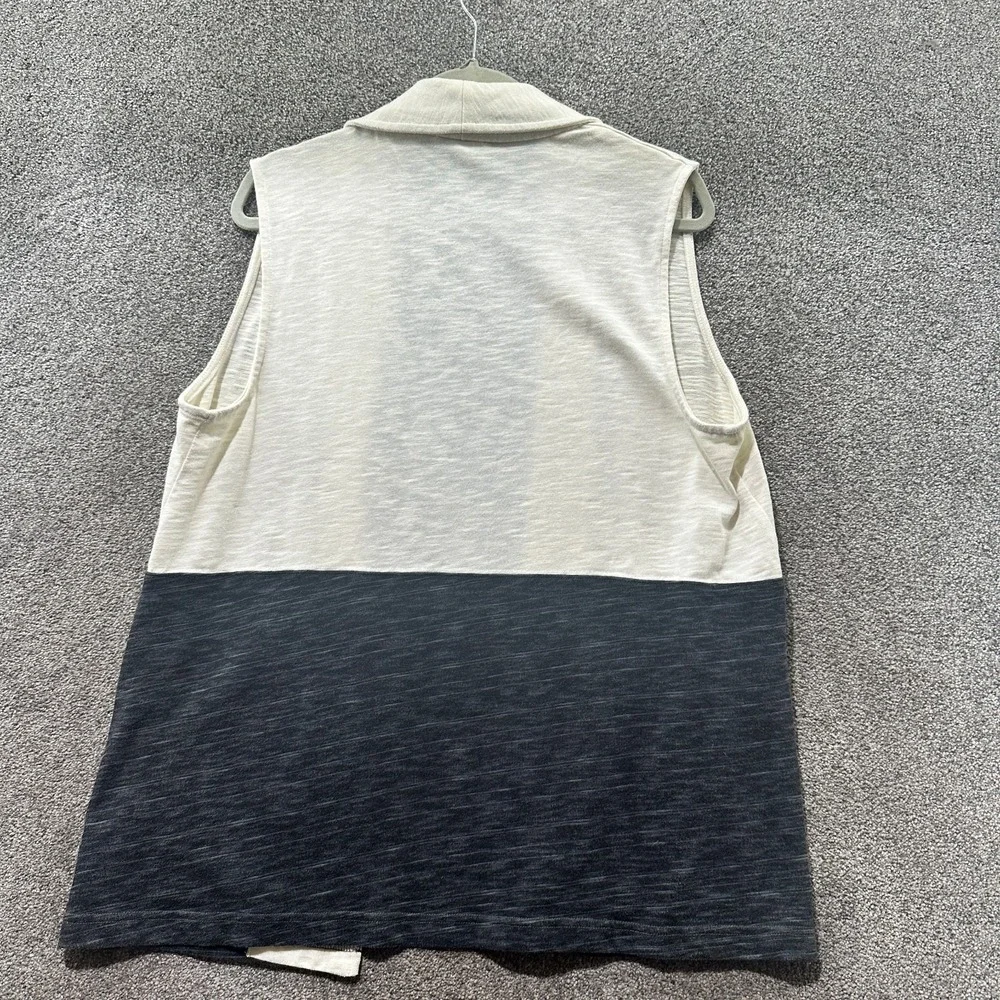 T by Talbots‎ Cardigan Sweater Women Large Petite Sleeveless Open Front - Picture 2 of 10